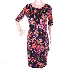 LuLaRoe Women Dress Floral 1/2 Sleeves Comfortable Size S
